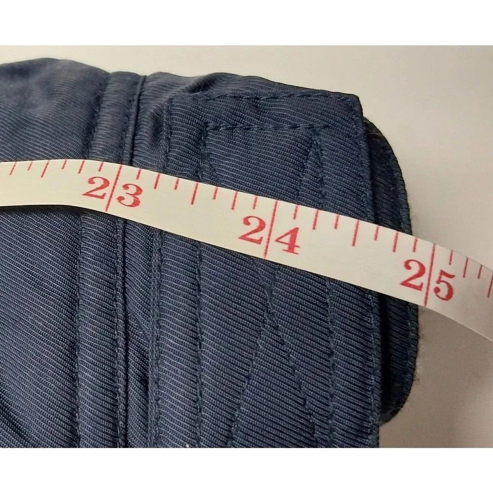 VTG GH BASS Hooded Insulated Lined Navy Blue Full Zip Jacket Coat Large 32